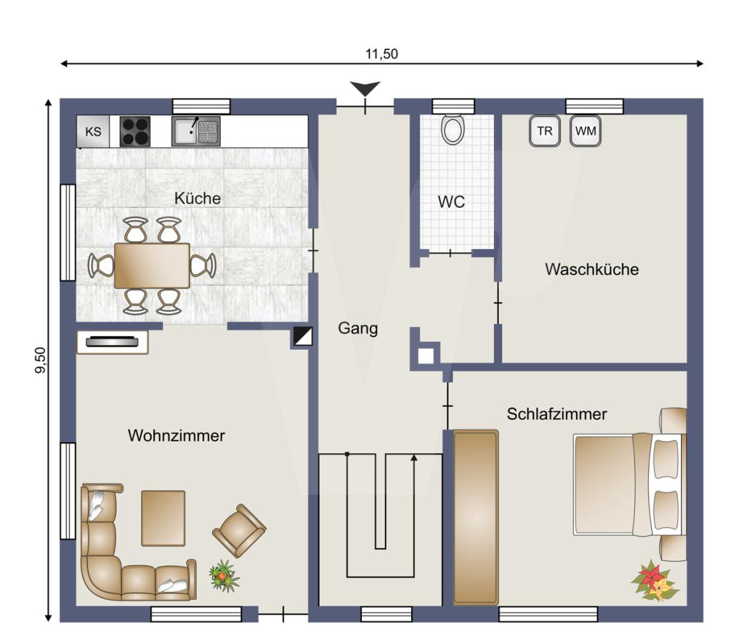 Grundriss Erdgeschoss