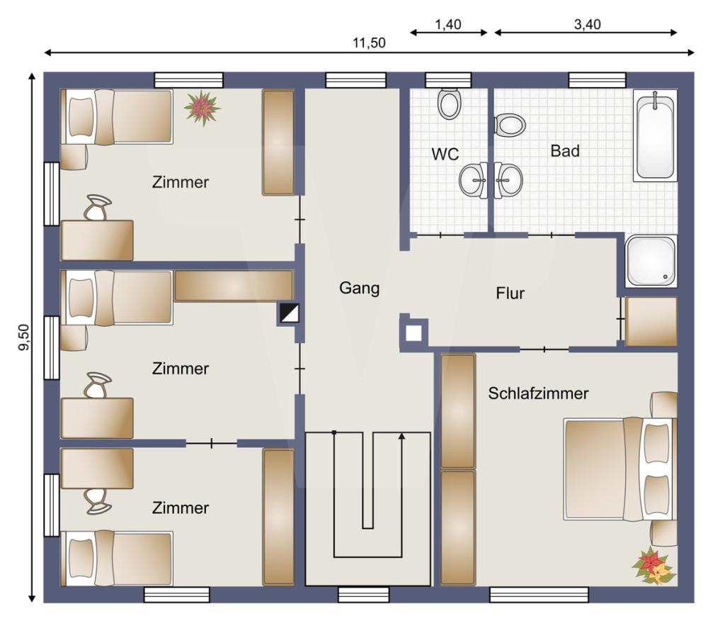 Grundriss Obergeschoss