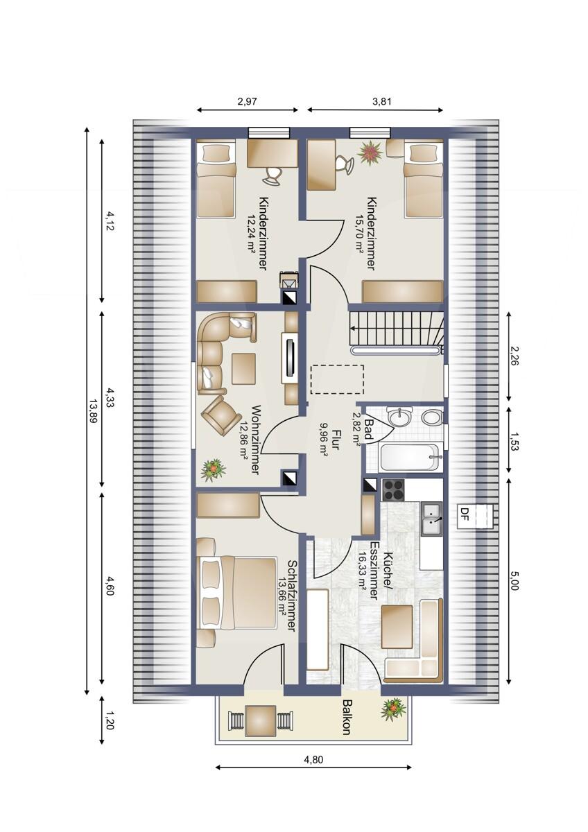 Grundriss Dachgeschoss