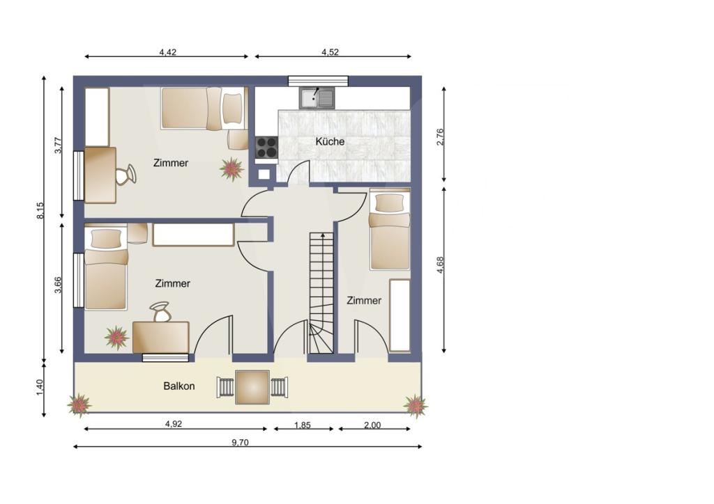 Grundriss Obergeschoss