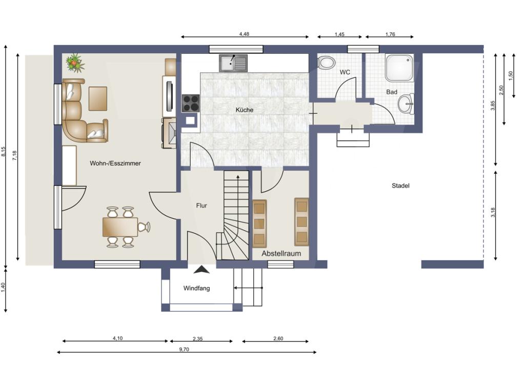 Grundriss Erdgeschoss