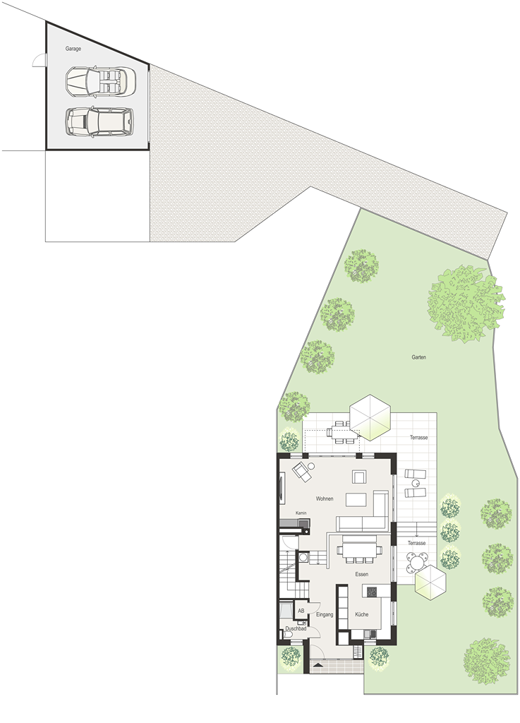 An der Bohle 2 Starnberg-11.03.2024_EG mit Aussenanlagen-Garage_M 1.125.png