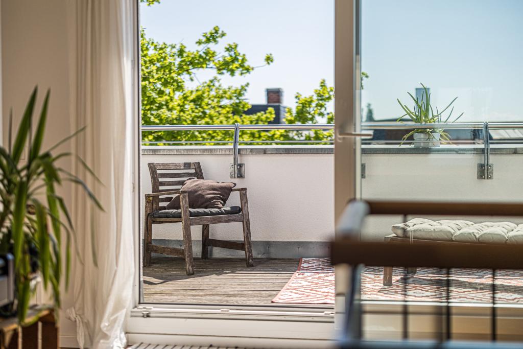 Leipzig - Altlindenau | Blick zur Terrasse
