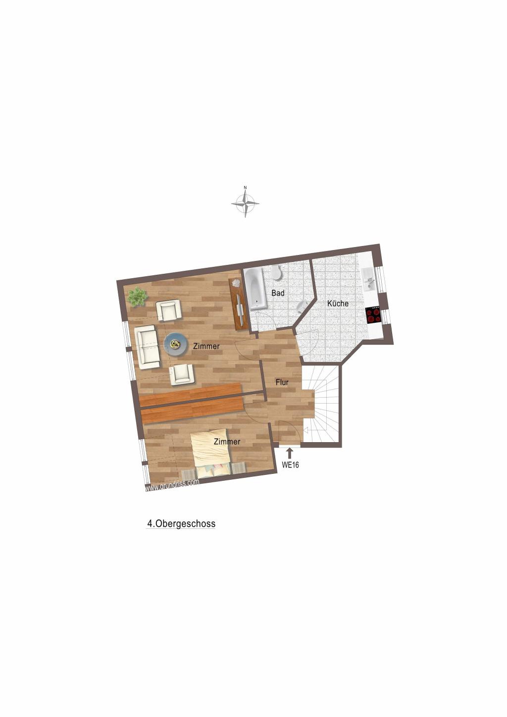 Leipzig - Volkmarsdorf | Grundriss untere Etage