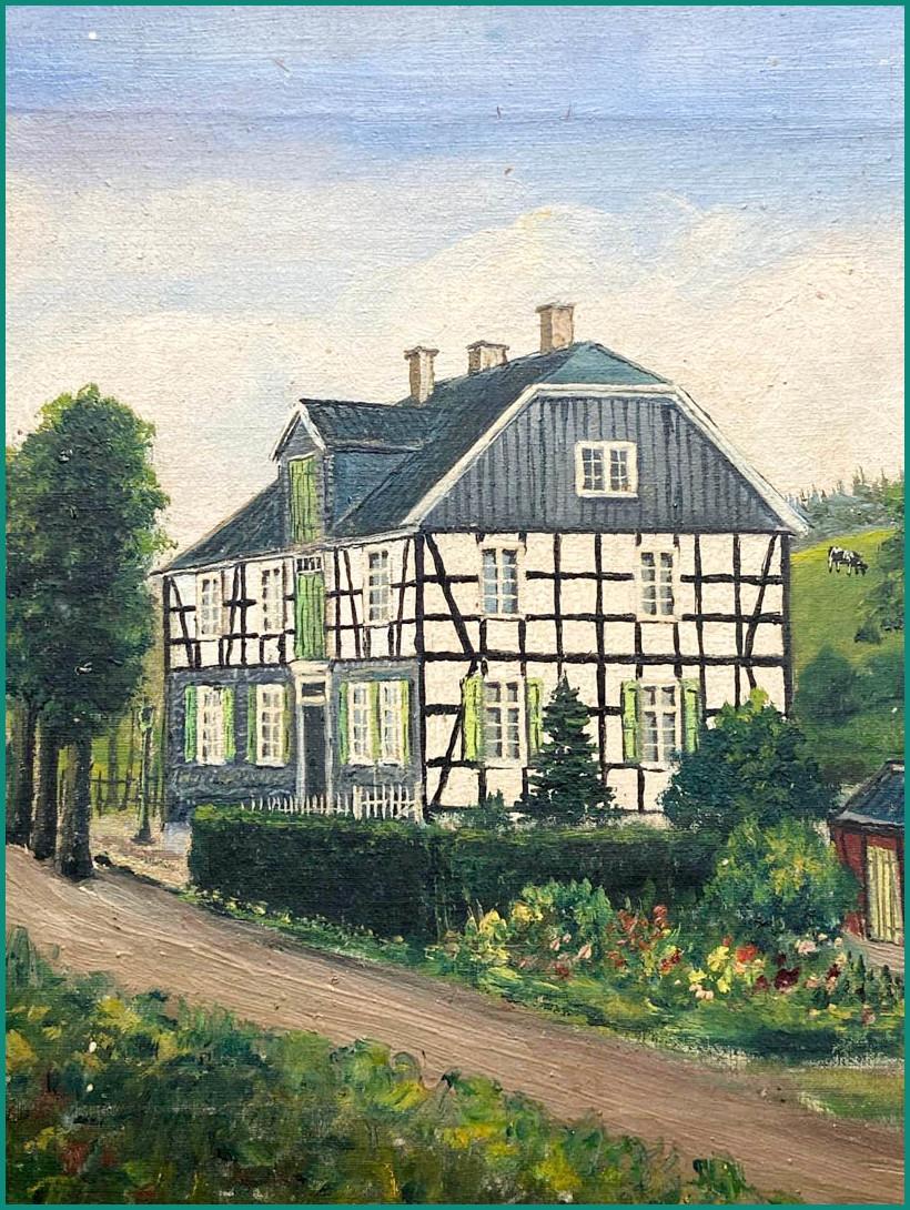Original Ölgemälde des Hauses von 1935