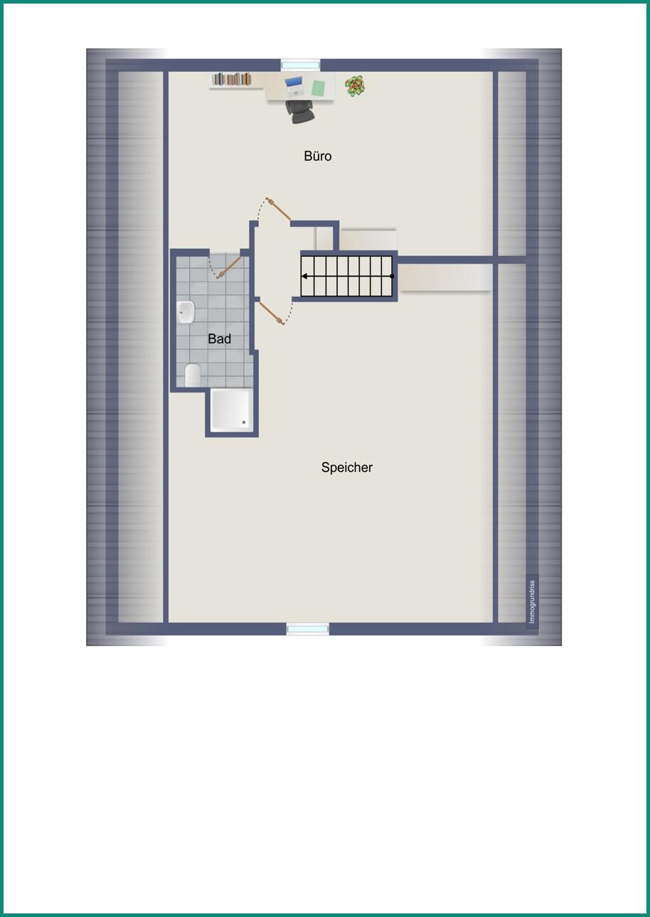 Grundriss Spitzboden
