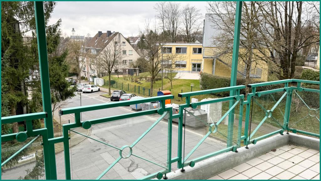 Blick vom Balkon Richtung Ortskern
