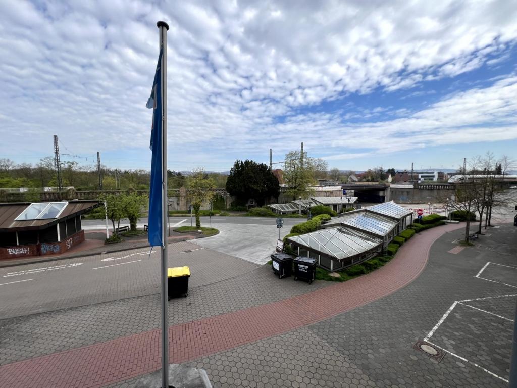 Blick auf den zentralen Busbahnhof