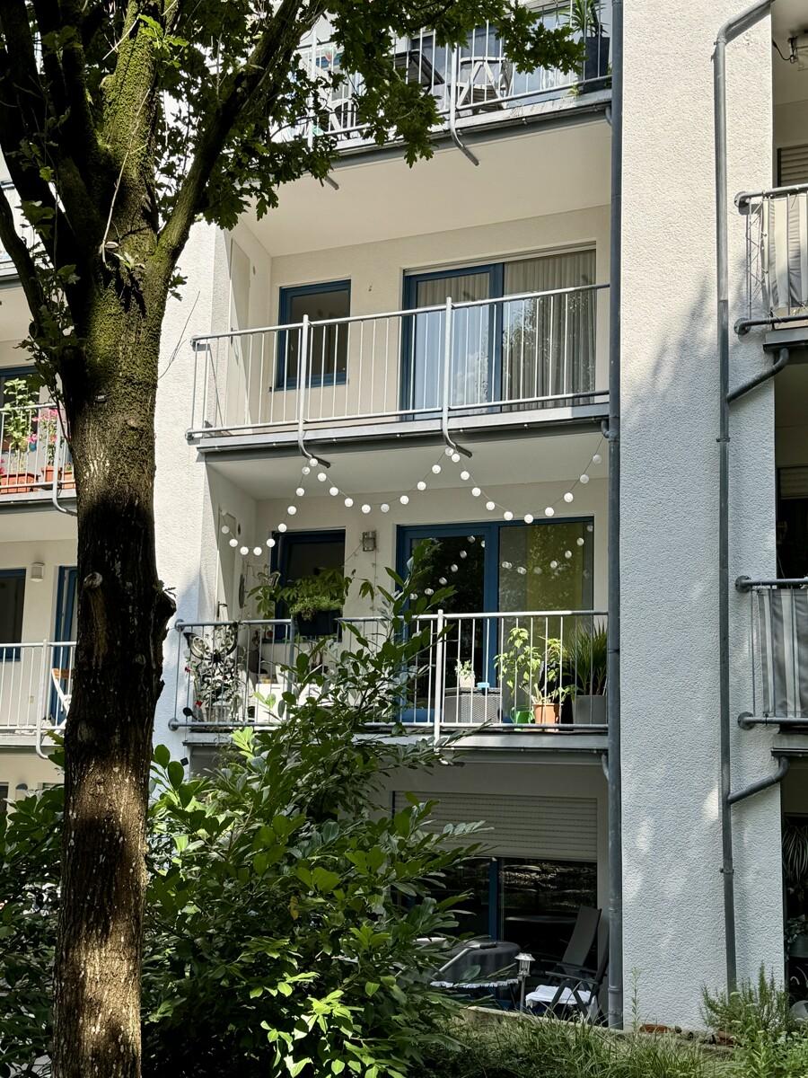 Balkonansicht Gartenseite