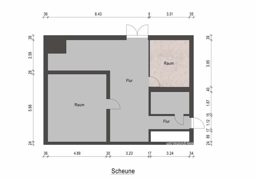 Grundriss Scheune