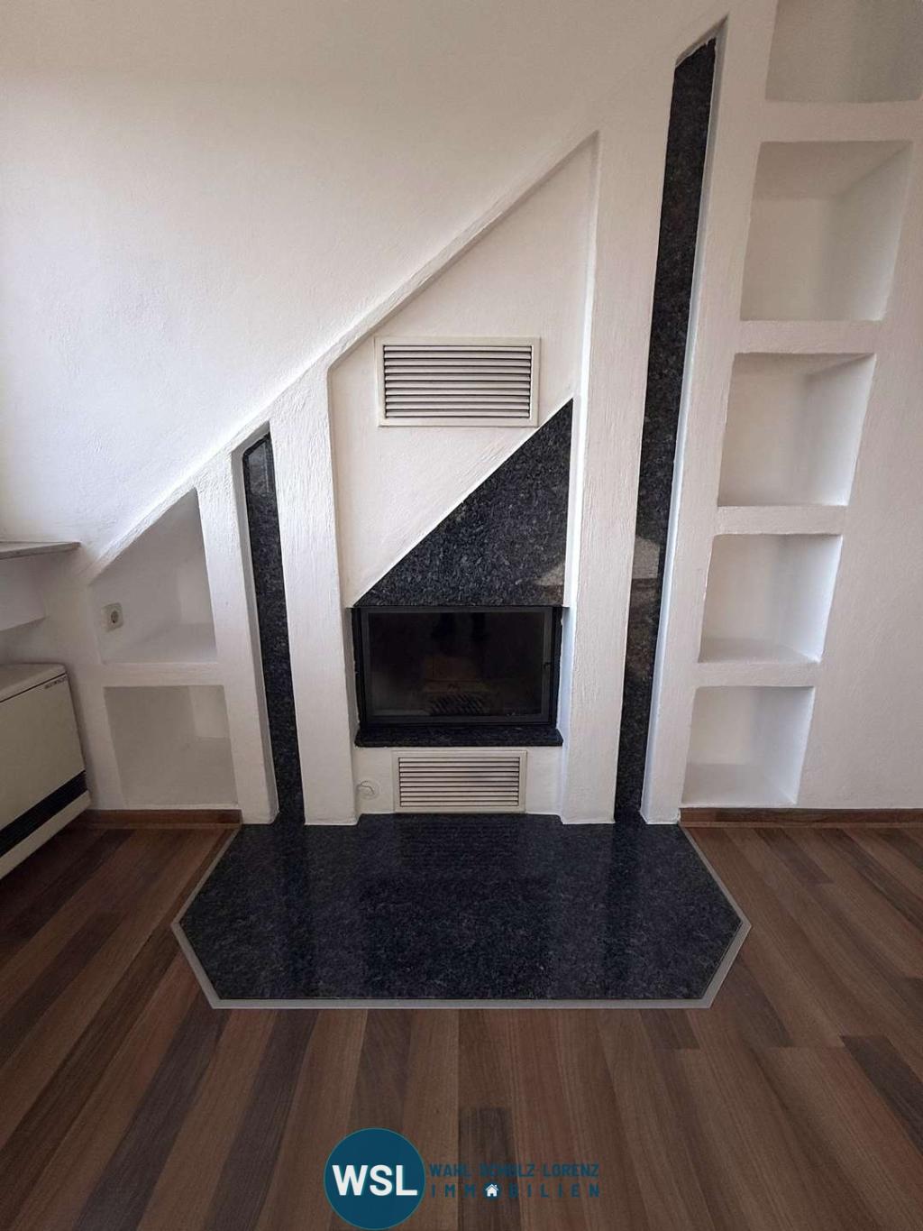 Kamin im Wohnzimmer