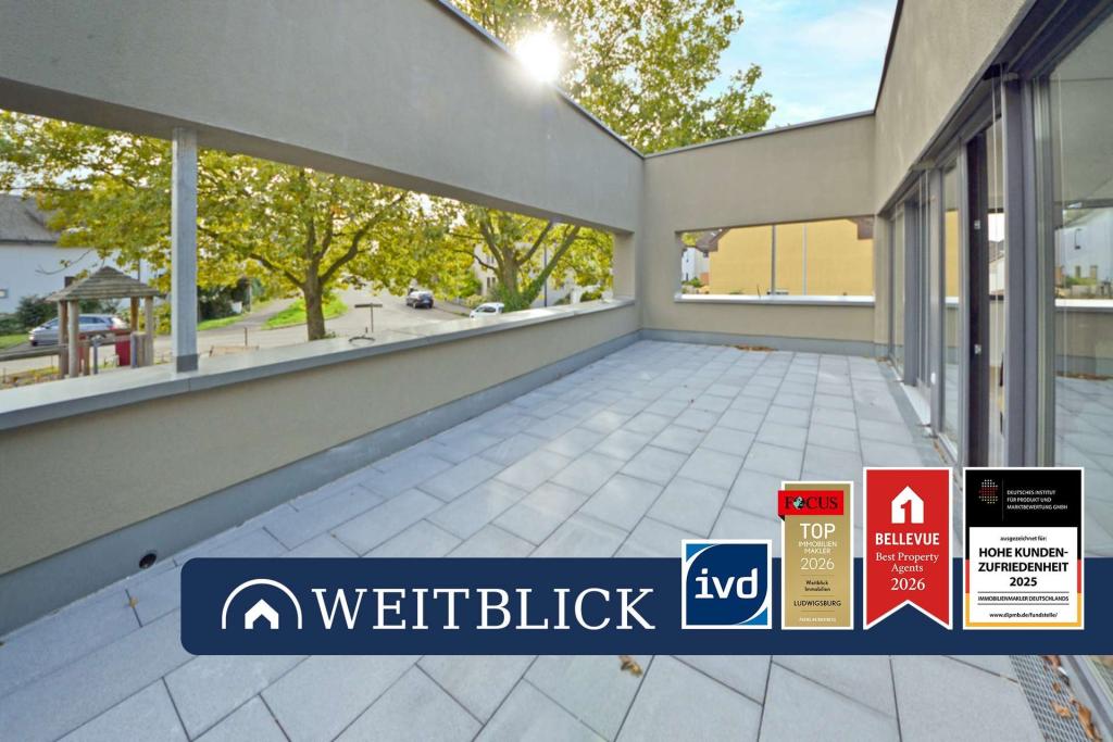 WEITBLICK:Traumhafte 2-Zimmer-Wohnung mit Sonnenterrasse in Tamm! - Photo 3