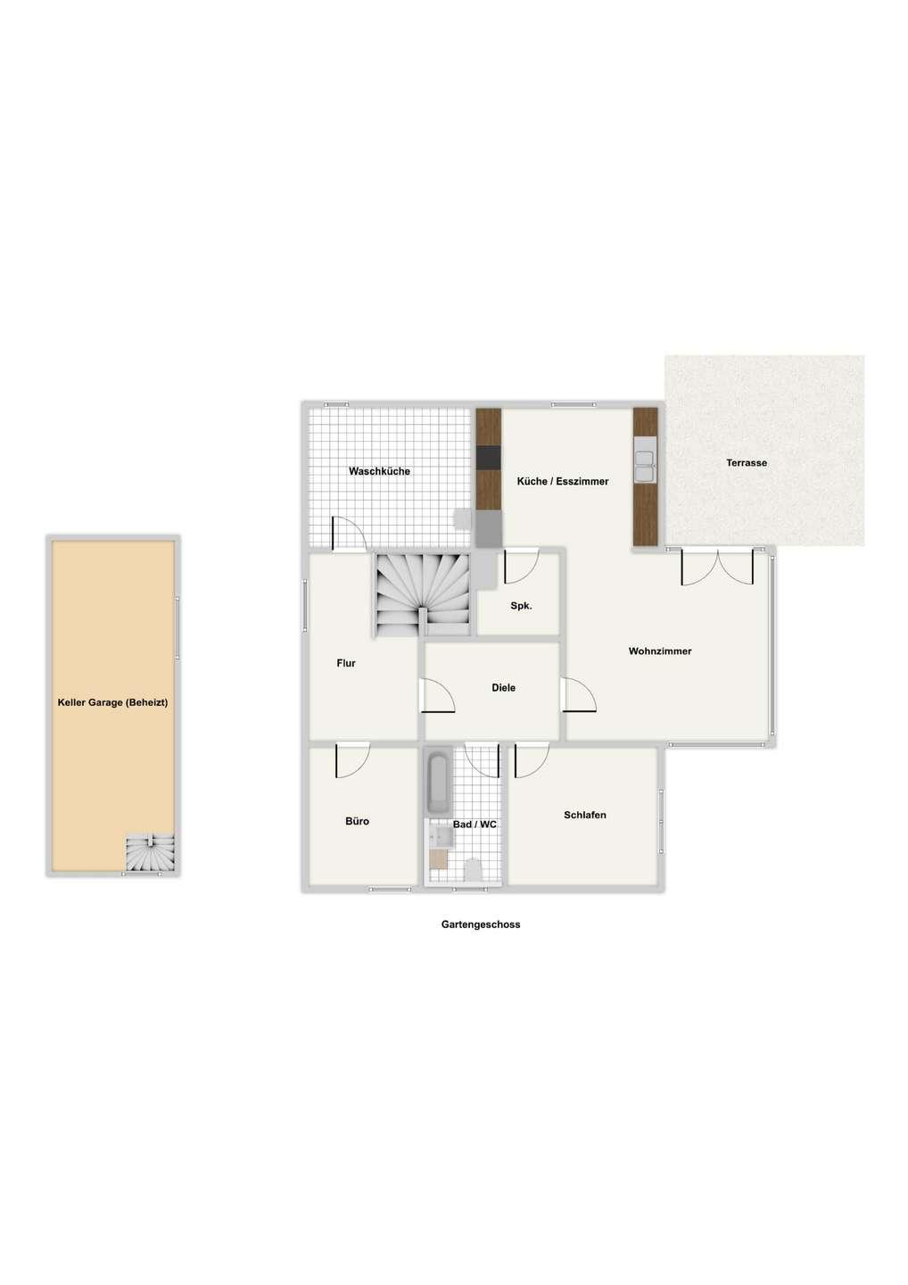 Grundriss Gartengeschoss 
