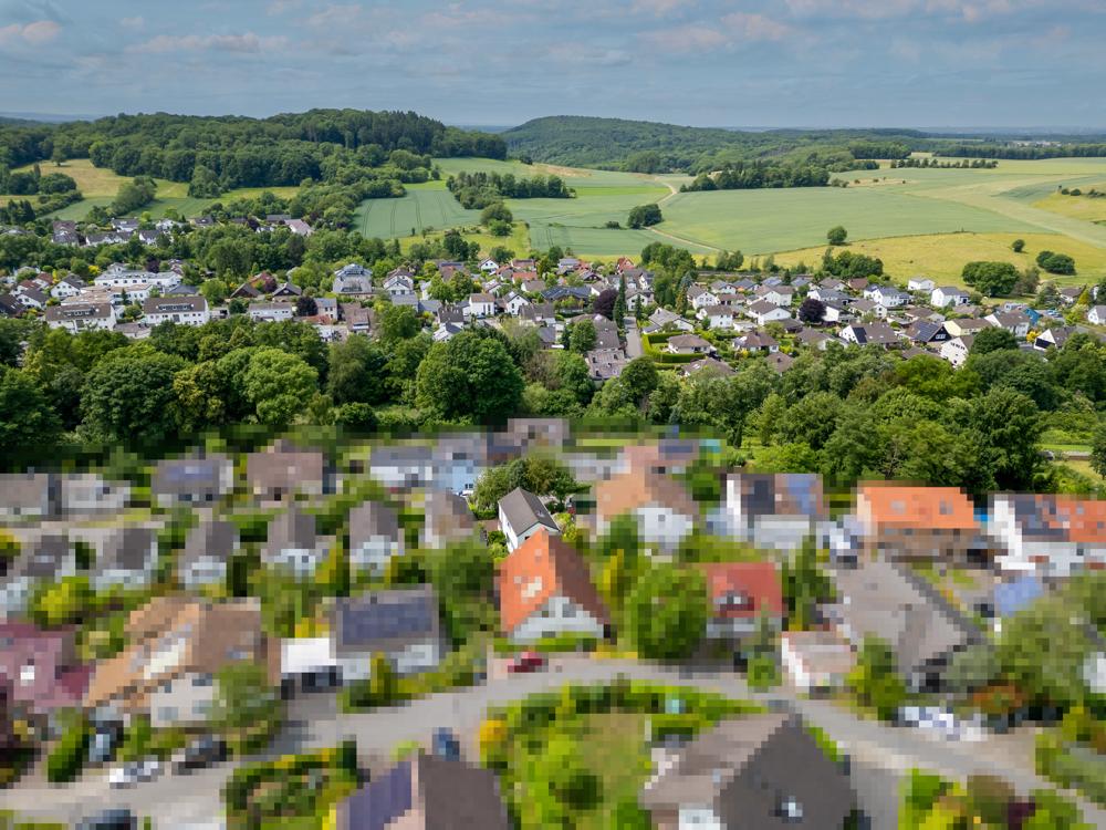 Luftaufnahmen nach Westen (Lauterbachtal)