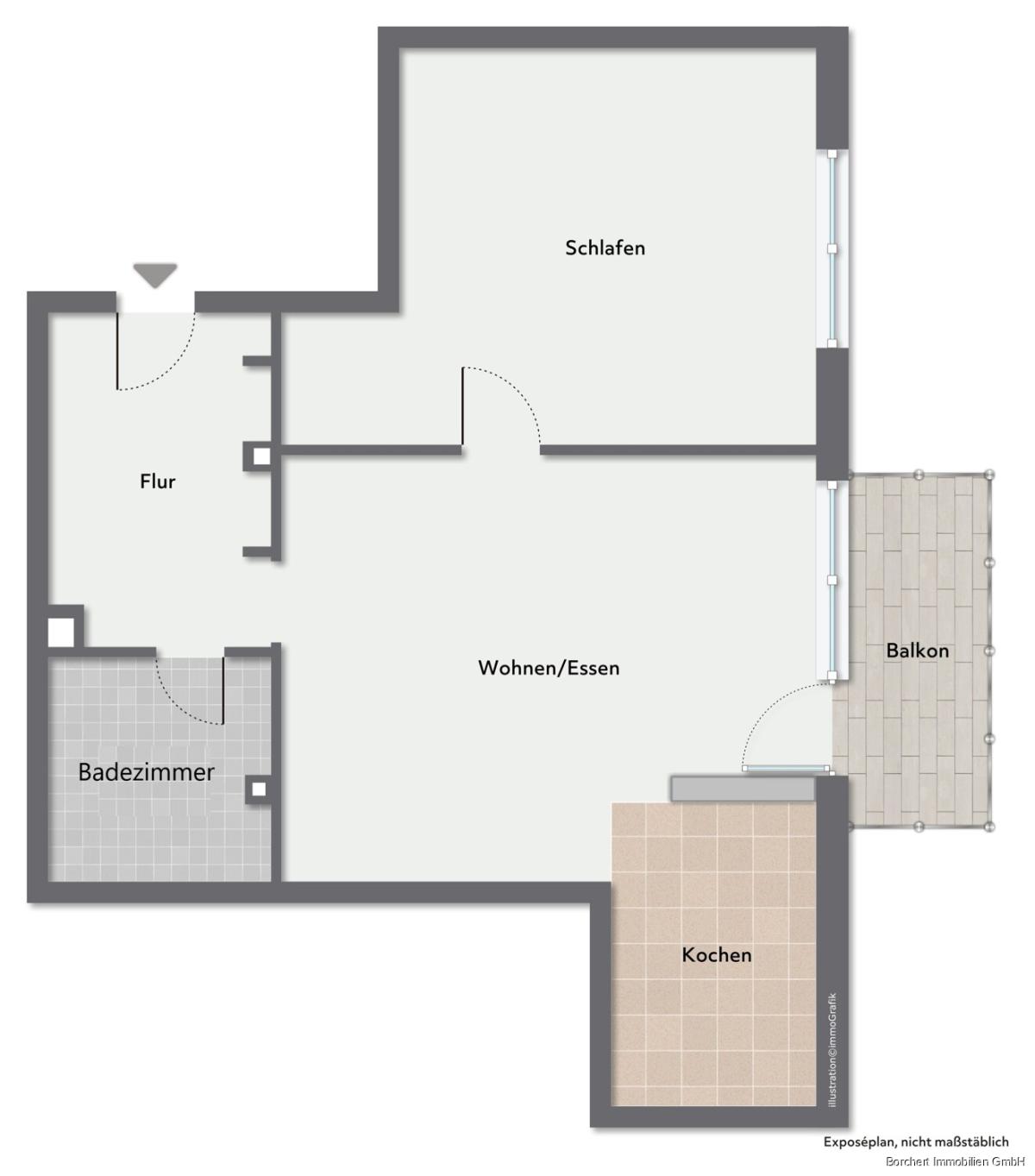 Immobilie in Barmstedt - Ruhige 2-Zimmer-Wohnung mit Balkon zu verkaufen - Bild 15